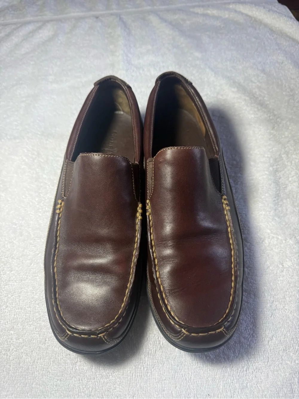 Cole Haan Men's Tucker Venetian Brown Leather Loafers Style C04059
